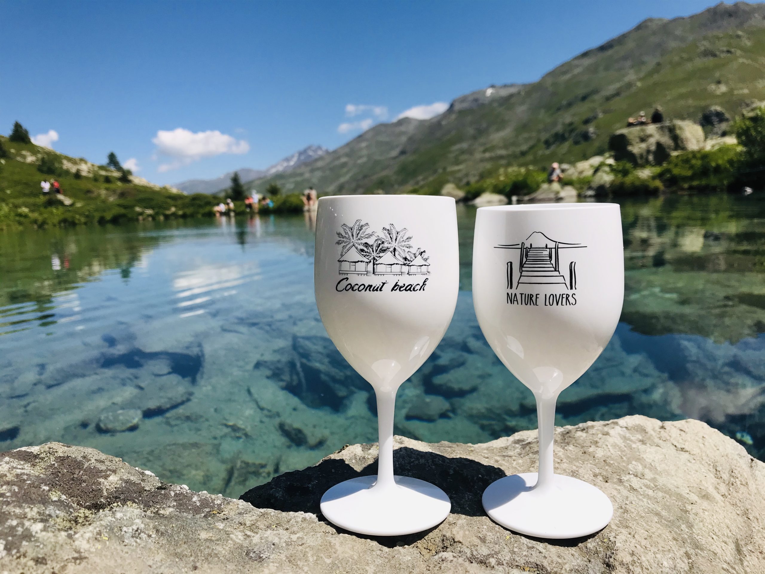 Lot de 6 verres incassables réutilisables – SUMMER EDITION