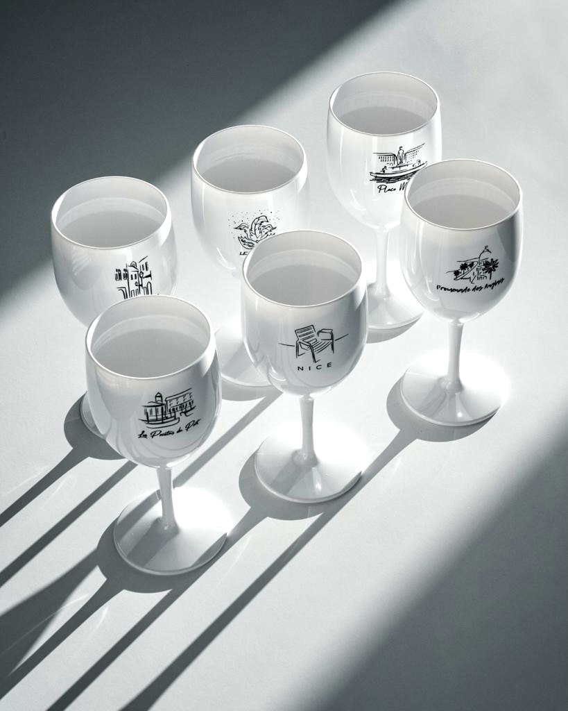 Lot de 6 verres incassables réutilisables – NICE